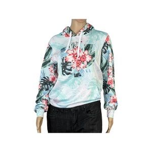 Into The AM Size XS Unisex Digital Floral Graphic Pullover Hoodie Sweatshirt
